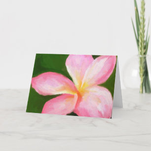 Rosa Plumeria Karte