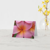 Rosa Plumeria Notecard Karte (Gelbe Blume)