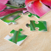Rosa Plumeria- oder Frangipani-Blume Puzzle (Seite)