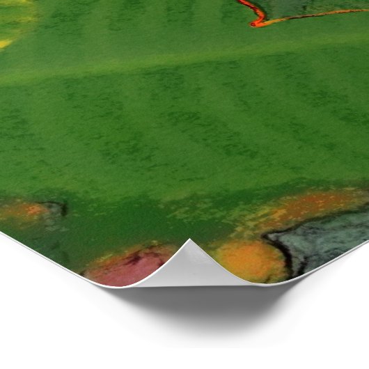 Rosa Plumeria Poster (Ecke)