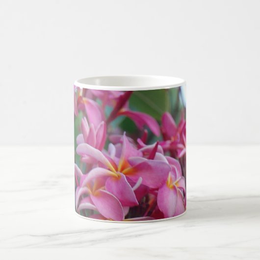 Rosa Plumeria-Tasse Kaffeetasse (Mittel)