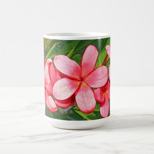 Rosa Plumerias  Kaffeetasse (Mittel)