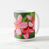 Rosa Plumerias  Kaffeetasse (VorderseiteRechts)