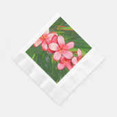 Rosa Plumerias Serviette (Ecke)