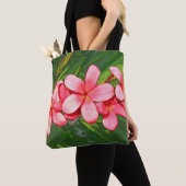 Rosa Plumerias Tasche (Von Nahem)