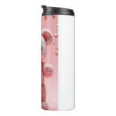 Rosa Plüsch-Roboter-Teddybär-Tumbler Thermosbecher (Nach rechts gedreht)
