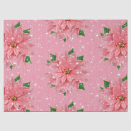Rosa Poinsettia-kundenspezifisches Seidenpapier