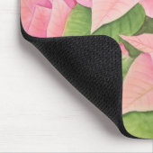 Rosa Poinsettia Mousepad (Ecke)