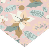 Rosa Poinsettia Winterferien Kurzer Tischläufer (Ecke)