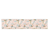 Rosa Poinsettia Winterferien Kurzer Tischläufer (Horizontal)