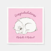 Rosa Polar Serviette (Vorderseite)