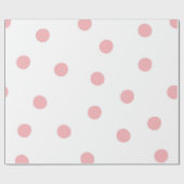 Rosa Polka Delight Geschenkpapier (Flach)