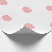 Rosa Polka Delight Geschenkpapier (Ecke)