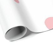 Rosa Polka Delight Geschenkpapier (Rolleneckpunkt)