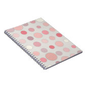 Rosa Polka Dot Art Notizblock (Rechte Seite)