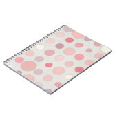 Rosa Polka Dot Art Notizblock (Linke Seite)