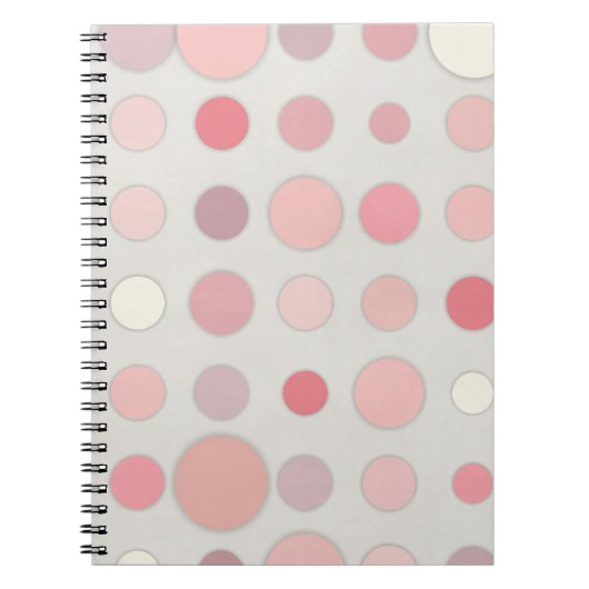 Rosa Polka Dot Art Notizblock (Vorderseite)