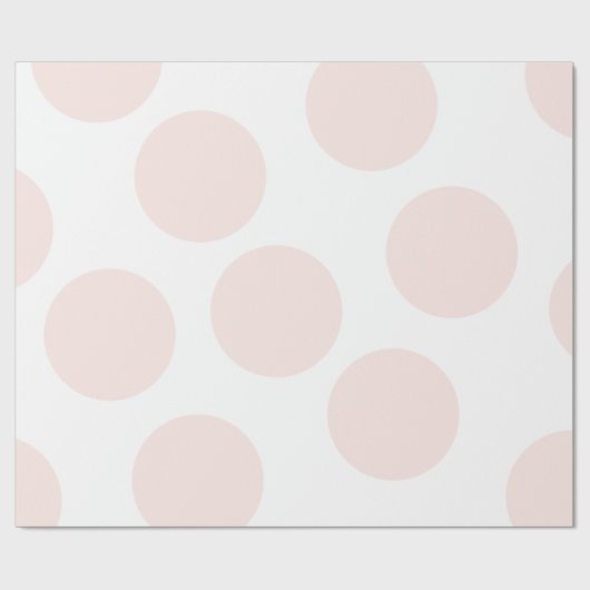 Rosa Polka Dot Wrapping Paper Geschenkpapier (Flach)