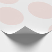 Rosa Polka Dot Wrapping Paper Geschenkpapier (Ecke)