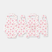 Rosa Polka dotiert personalisierte Gunst Geschenkschachtel (Ungefaltet)