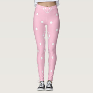 Rosa Polka-Parade Leggings