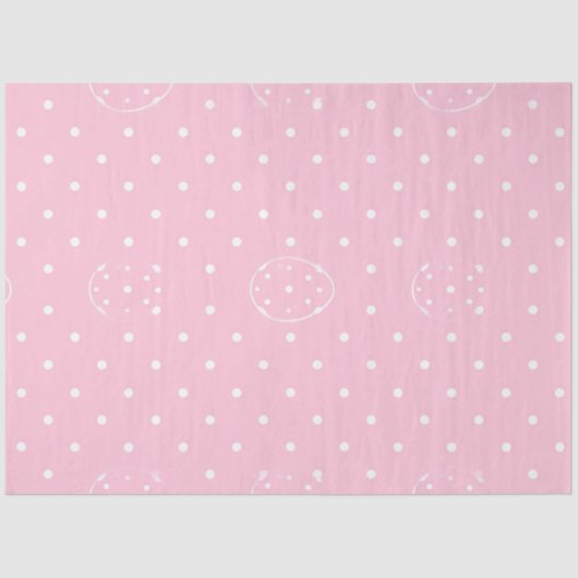 Rosa Polka-Parade Seidenpapier (Vorderseite)