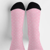 Rosa Polka-Parade Socken (Oben)