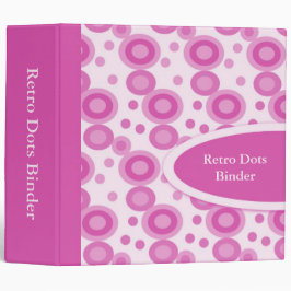 Rosa Polka-Punkt-gemusterter Designer 5,1 Cm Ordner