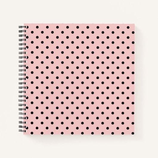 Rosa, Polka-Punkt Notizblock (Vorderseite)