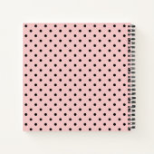 Rosa, Polka-Punkt Notizblock (Rückseite)