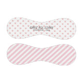 rosa Polka-Punkte und Streifen mit benutzerdefinie Baseball (Paneele)