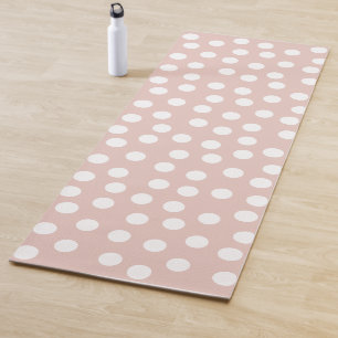Rosa Polka-Punkte Yogamatte