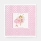 Rosa Pollenblätterpilz Serviette (Vorderseite)