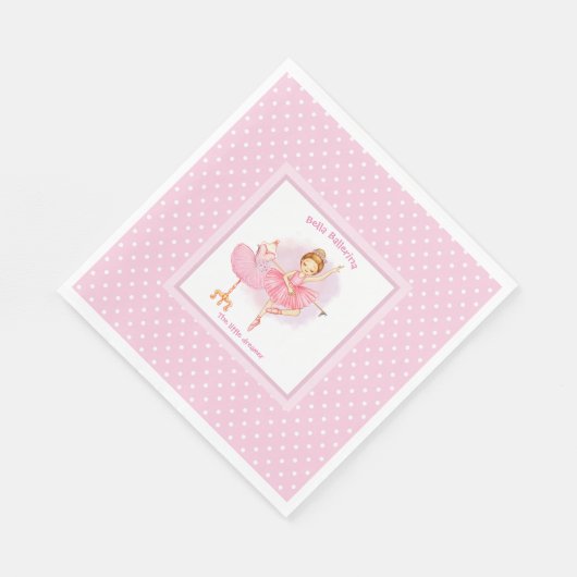 Rosa Pollenblätterpilz Serviette (Ecke)