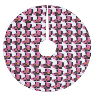 Rosa Polyester Weihnachtsbaumdecke