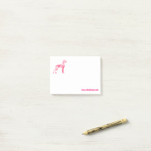 Rosa Polygon Dogge Post-it Notes Klebezettel