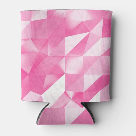 Rosa Polygonhintergrund: abstraktes 3D-Rendering Dosenkühler (Vorderseite)