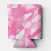 Rosa Polygonhintergrund: abstraktes 3D-Rendering Dosenkühler (Rückseite)