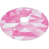 Rosa Polygonhintergrund: abstraktes 3D-Rendering Polyester Weihnachtsbaumdecke (Schrägansicht)