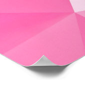 Rosa Polygonhintergrund: abstraktes 3D-Rendering Poster (Ecke)