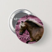 Rosa Pony Button (Vorne & Hinten)