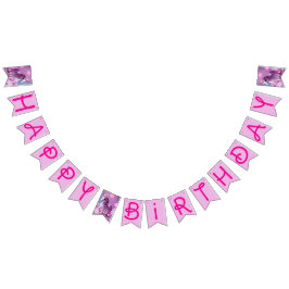 Rosa Pony Einhorn Girlande Banner zum Geburtstag