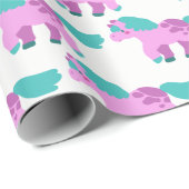Rosa Pony Geschenkpapier (Rolleneckpunkt)