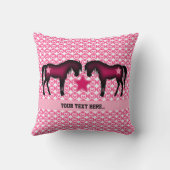 Rosa Pony personalisiert Kissen (Rückseite)