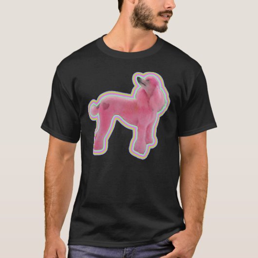 Rosa Poodle Classic T-Shirt (Vorderseite)