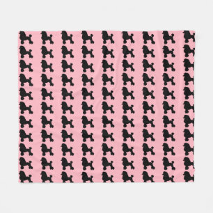 Rosa Poodle-Rock Inspiriert Fleece Blanken