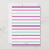 Rosa Pool-Party Einladung (Rückseite)