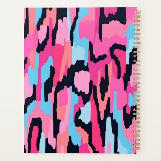 Rosa Pop Abstrakt  Planer (Rückseite)