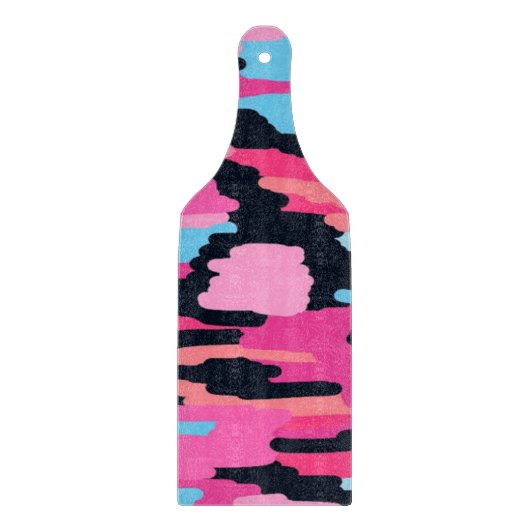 Rosa Pop Abstrakt Schneidebrett (Vorderseite)