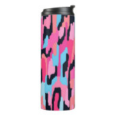 Rosa Pop Abstrakt Thermosbecher (Nach links gedreht)